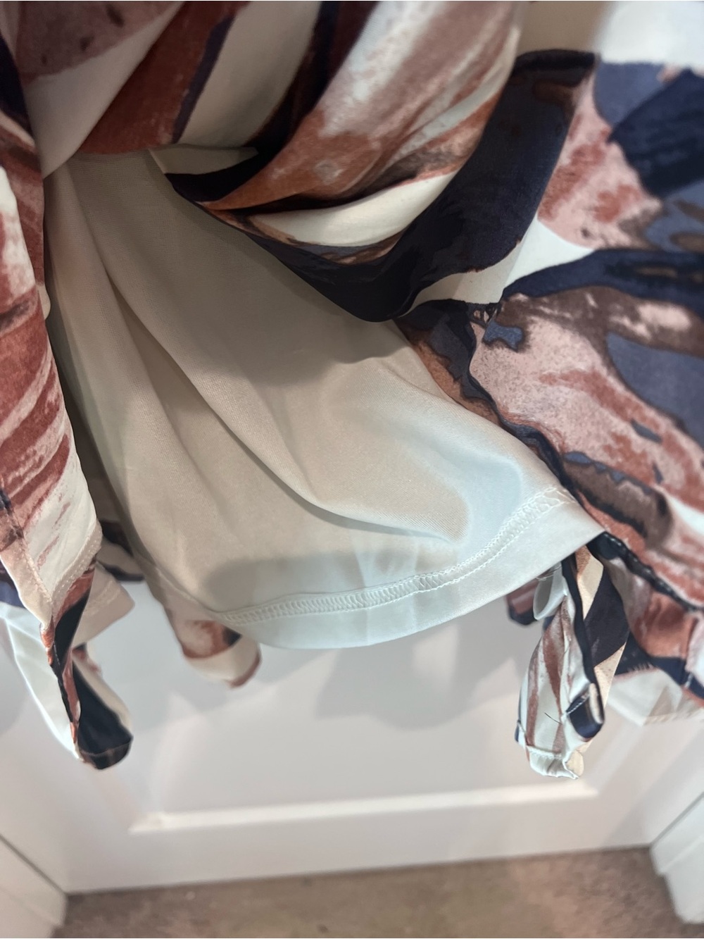 Entro Abstract Brushstroke Button-Down Dress Size Medium - Picture 6 of 16